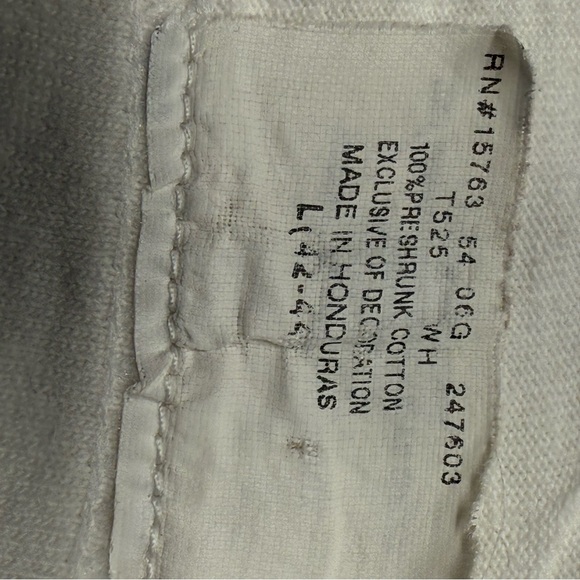 Vintage Ohio State University Buckeye Brutus T-Shirt White with Red Logo Size L - Picture 4 of 8